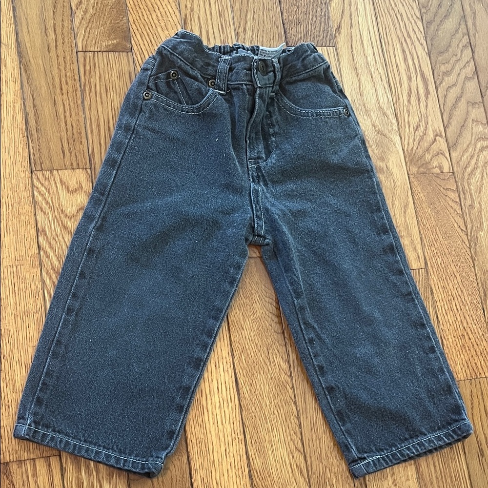 Vintage Carters Watch the Wear Denim Jeans 24 MO Baby dark Wash Faded Toddler